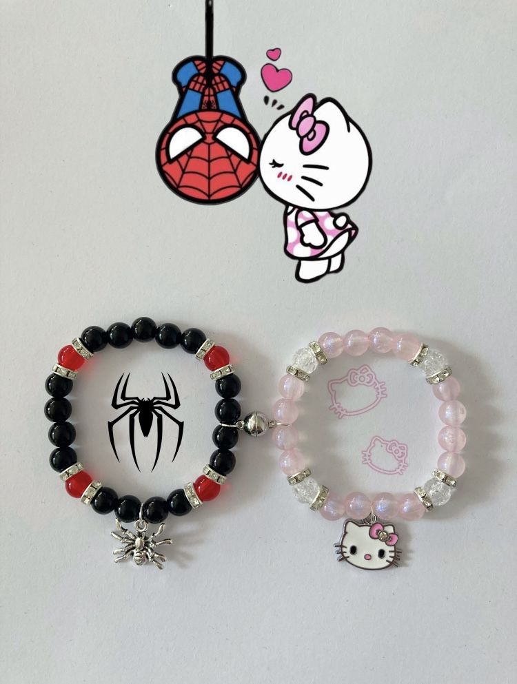 Bransoletki matching hello kitty x spiderman