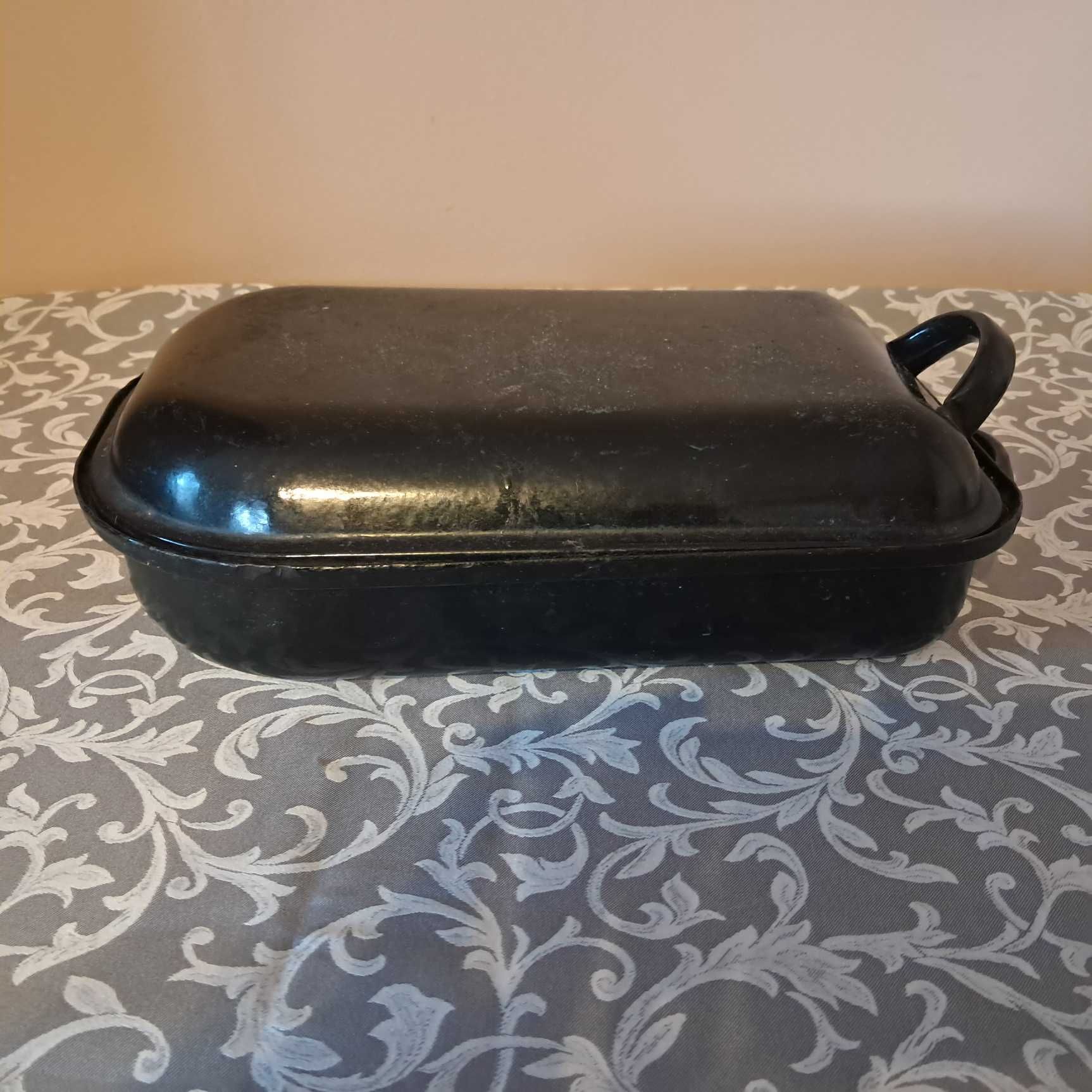 Brytwanka żaroodporna czarna, metalowa, solidna, 32,5 cm