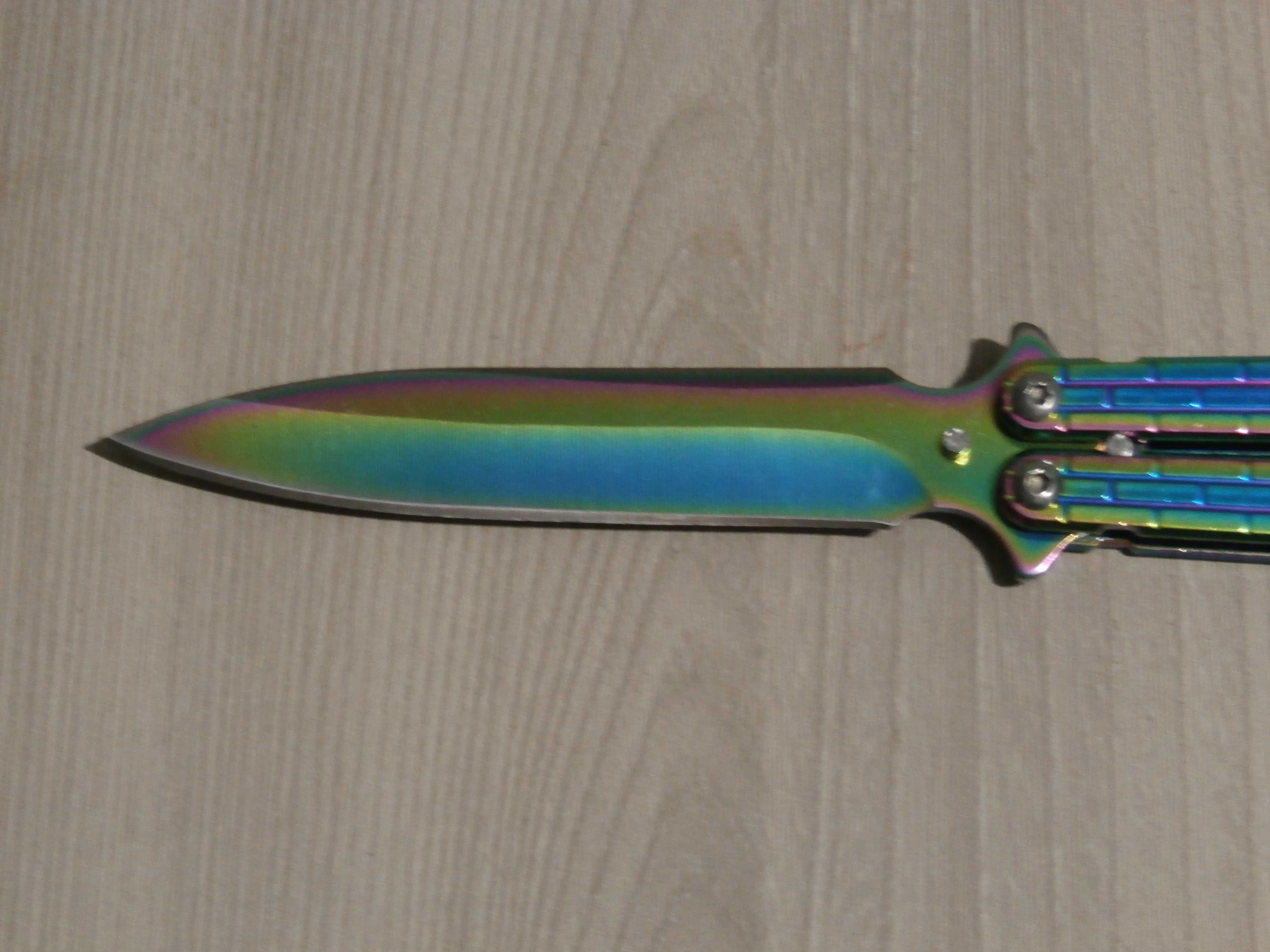 Нож-бабочка балисонг Shaf A822 Balisong "Цветной кирпич" 22 см