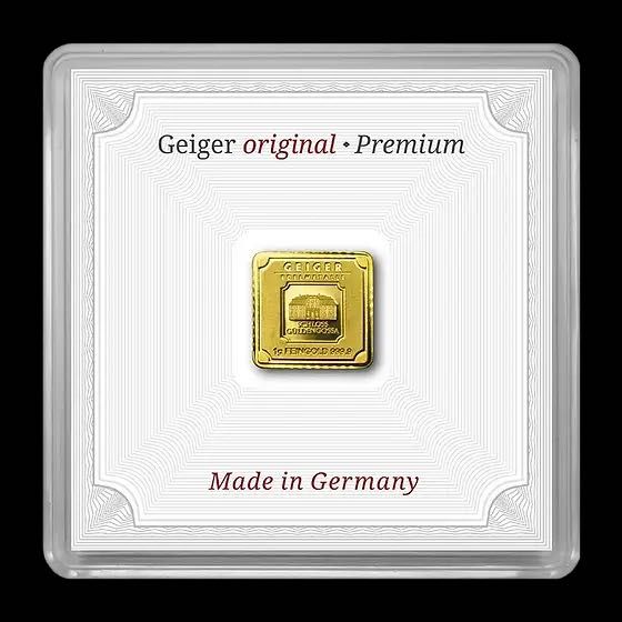 Barra de Ouro Geiger original - 1g .9999