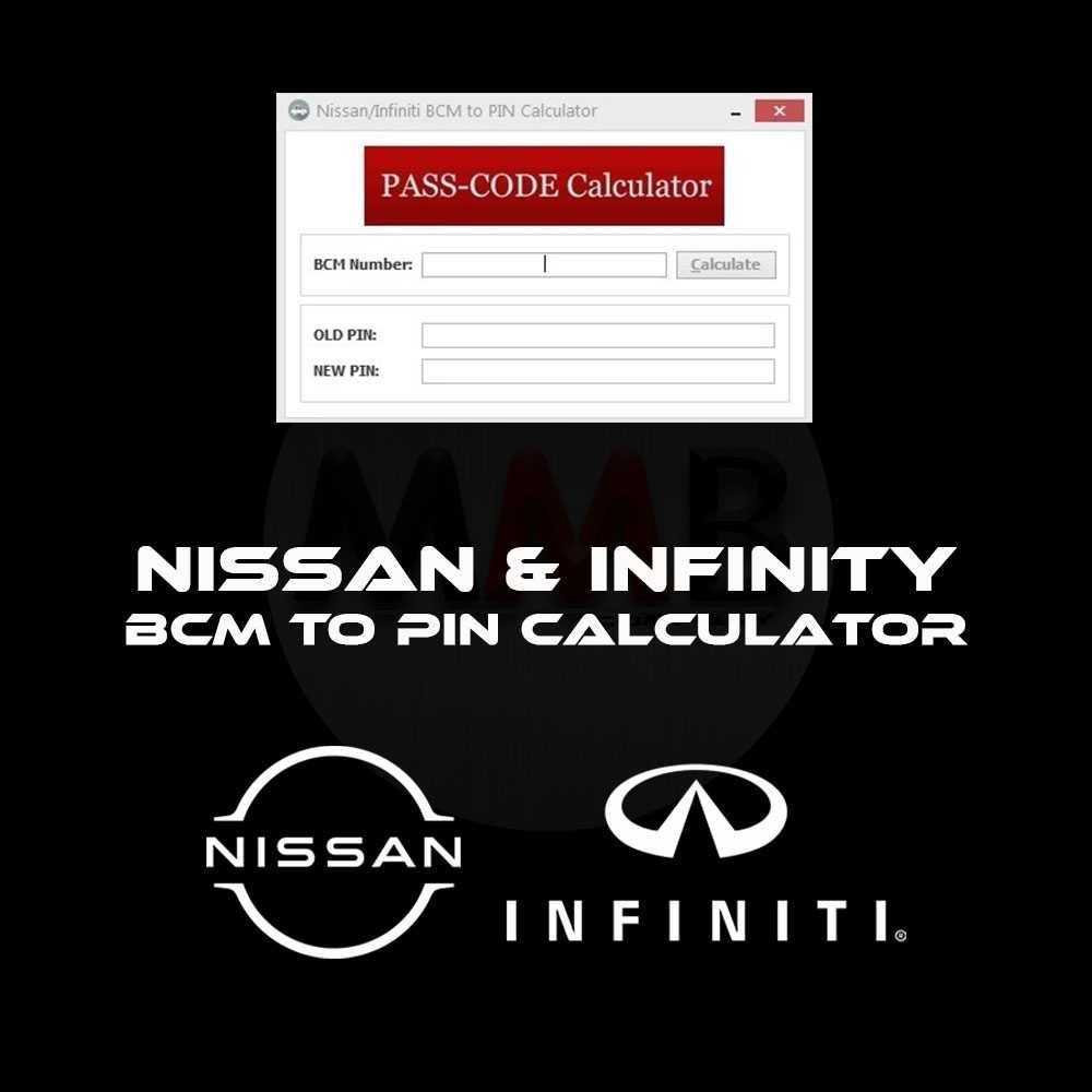 Nissan & Infinity Bcm Para Calculadora DE PIN