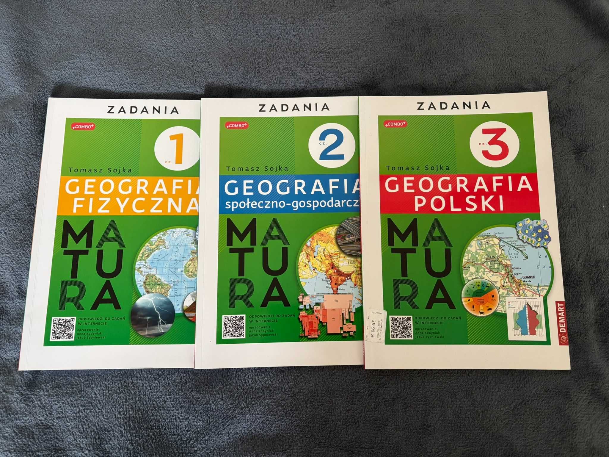 Zestaw zbiorów zadań maturalnych z geografii