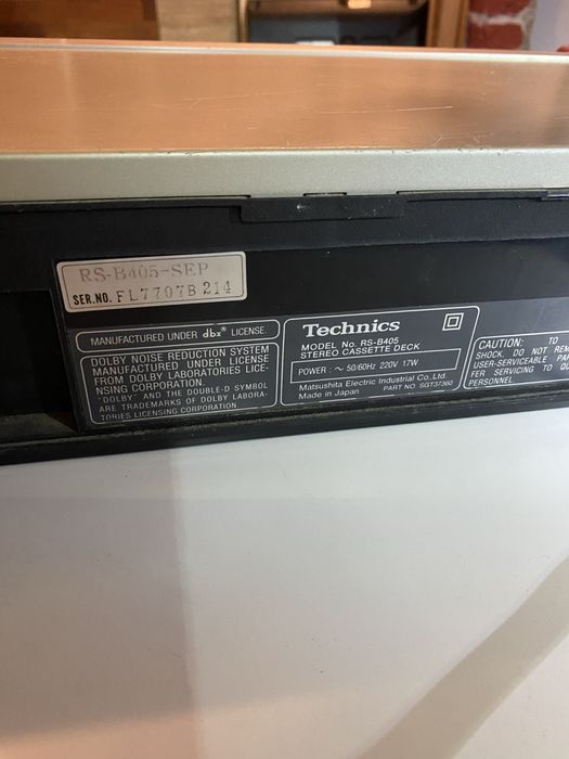 Magnetofon kasetowy technics rs-b405