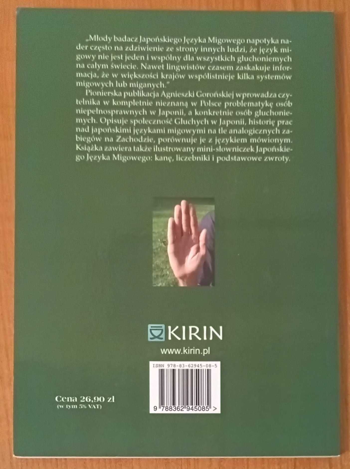 Agnieszka Gorońska "Wprowadzenie do japońskiego języka migowego"