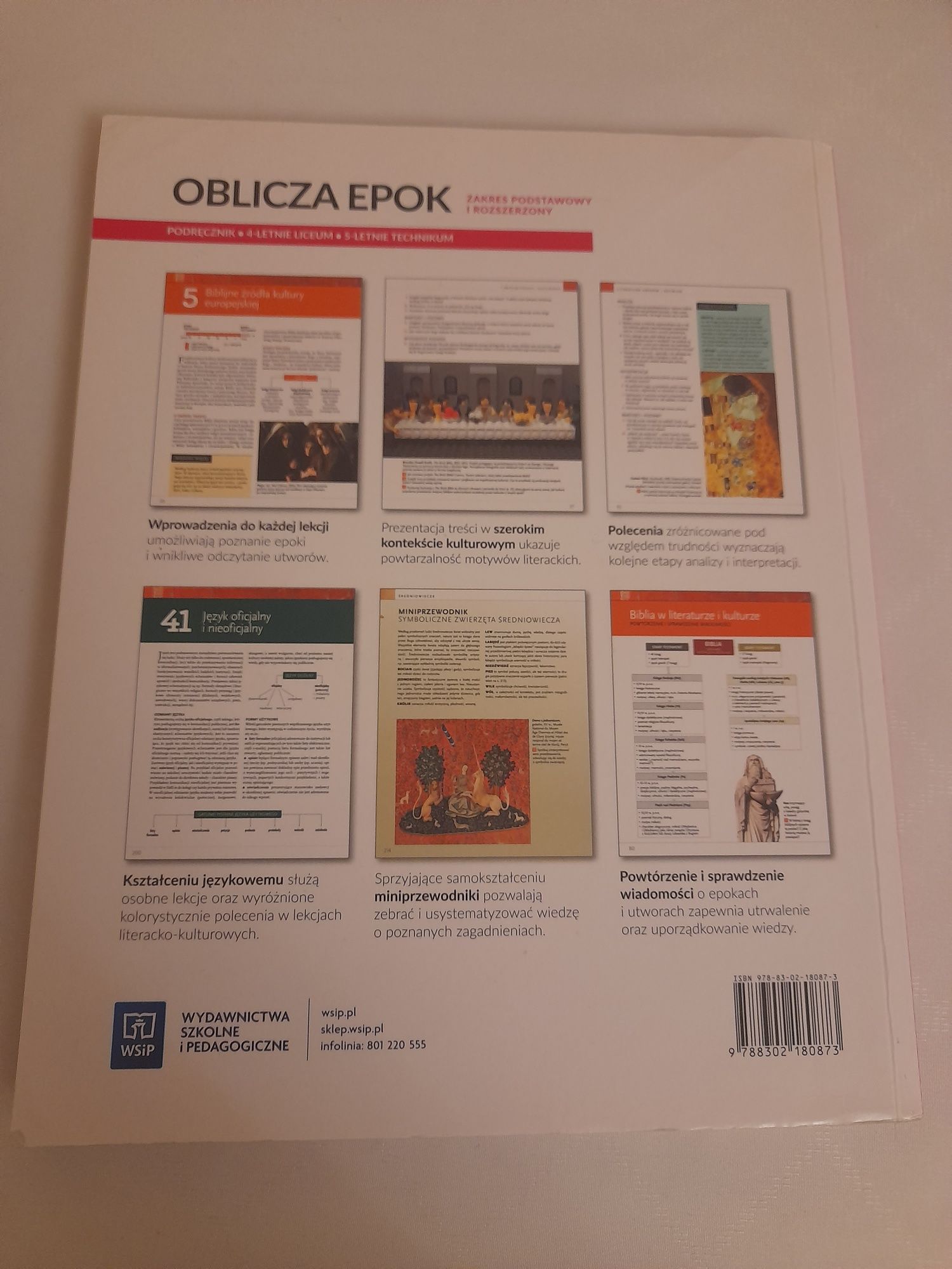 Podręcznik Oblicza Epok 1.1 WSiP - Język Polski Liceum