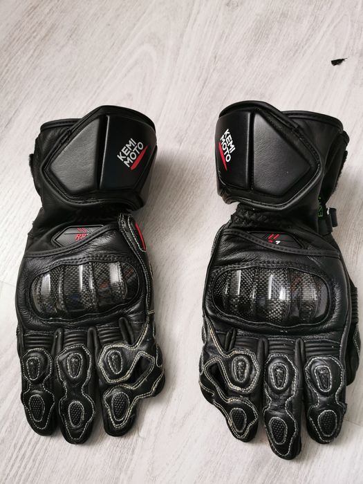 Skórzane rękawice motocyklowe,