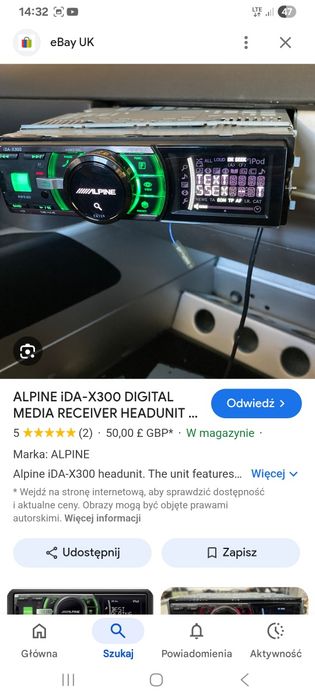 Alpine ida x300 radio samochodowe sprzedam