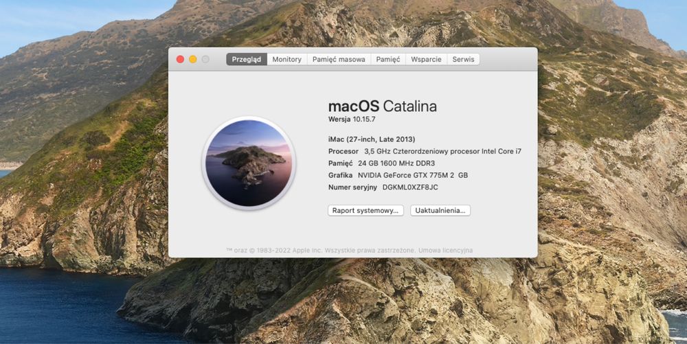 IMac 27” i7, SSD 1T, RAM 24 GB