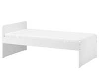 Łóżko rama z dnem SLAKT IKEA, biały, 90x200