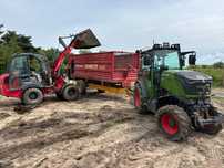 Podłoże do Borówki sadzonki rowy sadzenie torf trociny kora plantacja