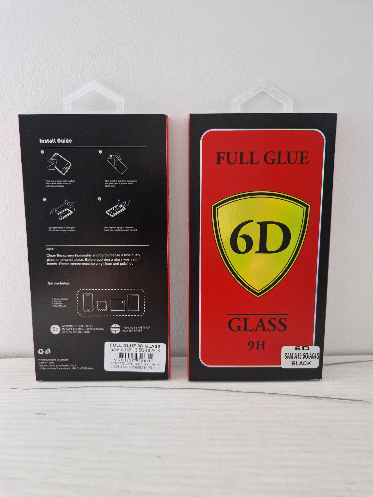 Hartowane szkło Full Glue 6D do SAMSUNG GALAXY A13 5G/A04S