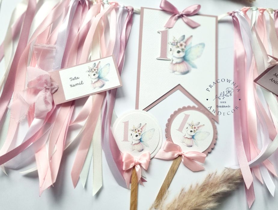 Girlanda na krzesełko roczek hand made