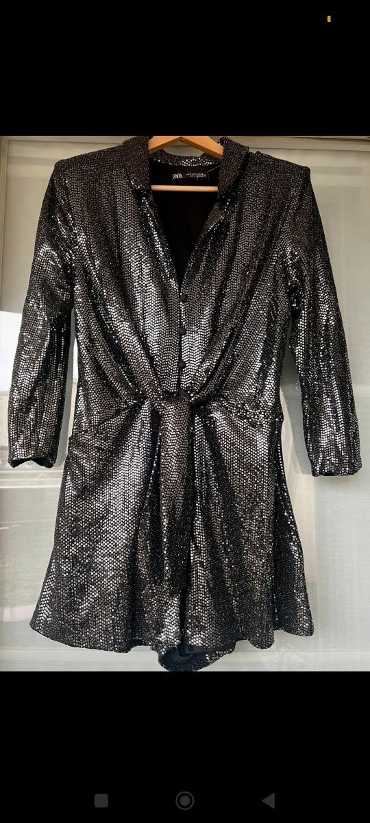 Kombinezon wieczorowy Zara cekiny m/l