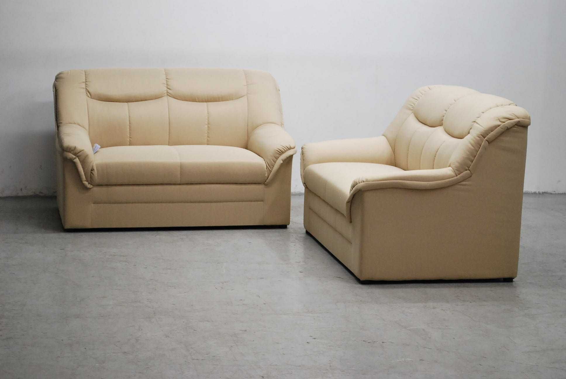 RCE nowy komplet 2+2 SOFA kanapa ZESTAW beżowa tkanina