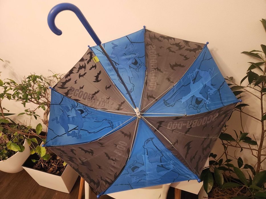 Parasol dziecięcy Scooby-Doo scoobydoo mały dla chłopca niebieski