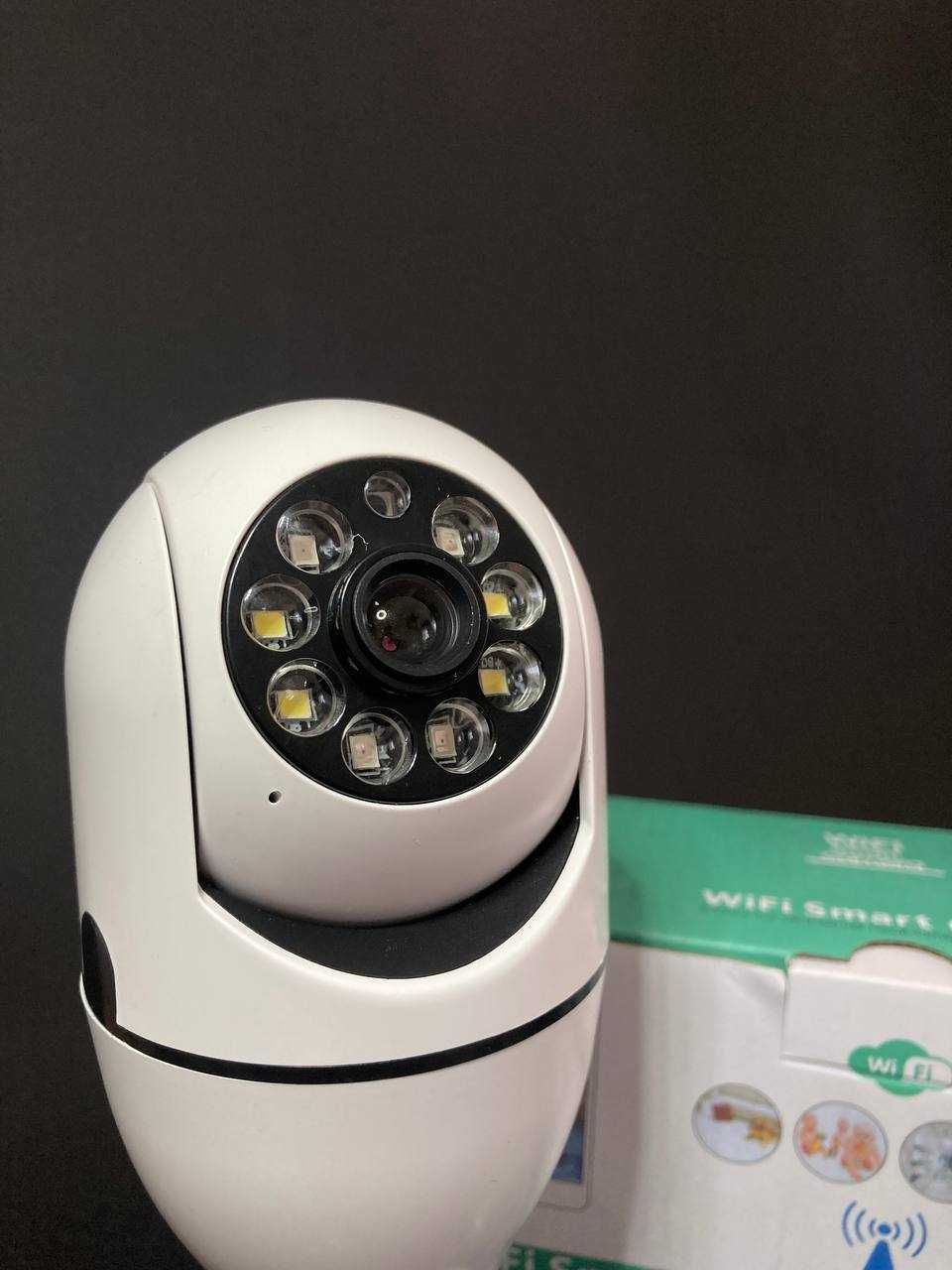 Камера наблюдения лампочка V720 с поворотом 360/90 ИК подсветкой.