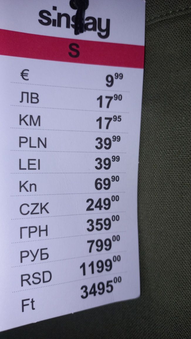 Spódnica mi i len 36 s nowa khaki różowa