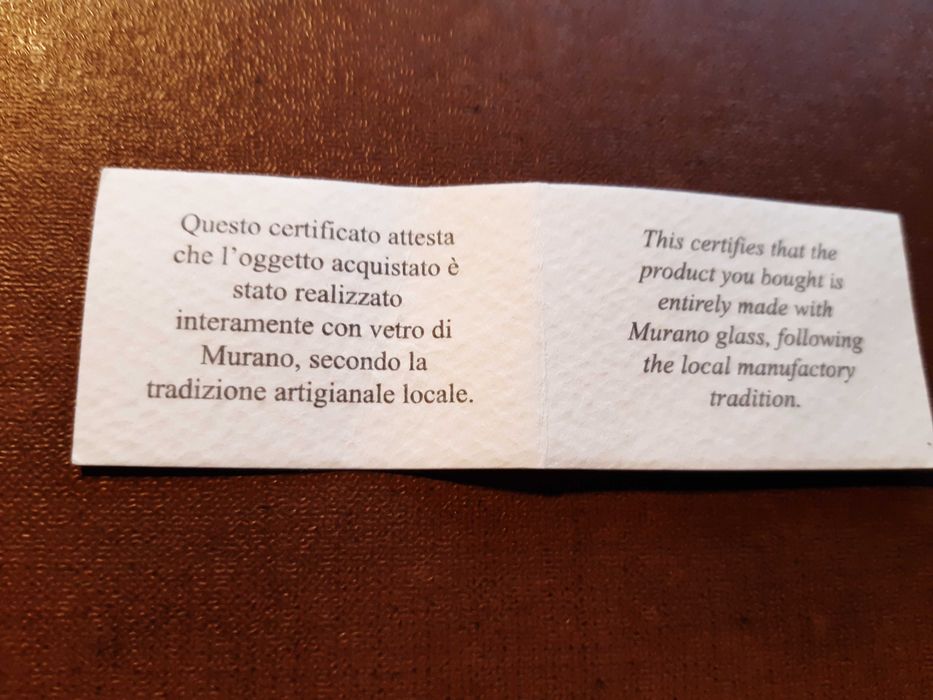 colar azul murano feito à mão