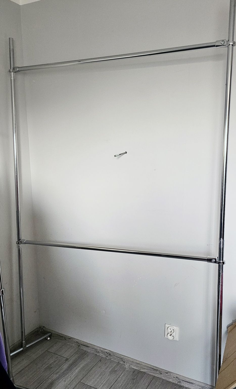 Stojak stojaki sklepowe garderoba chrom 5.4 m 20 elementów Szerokość