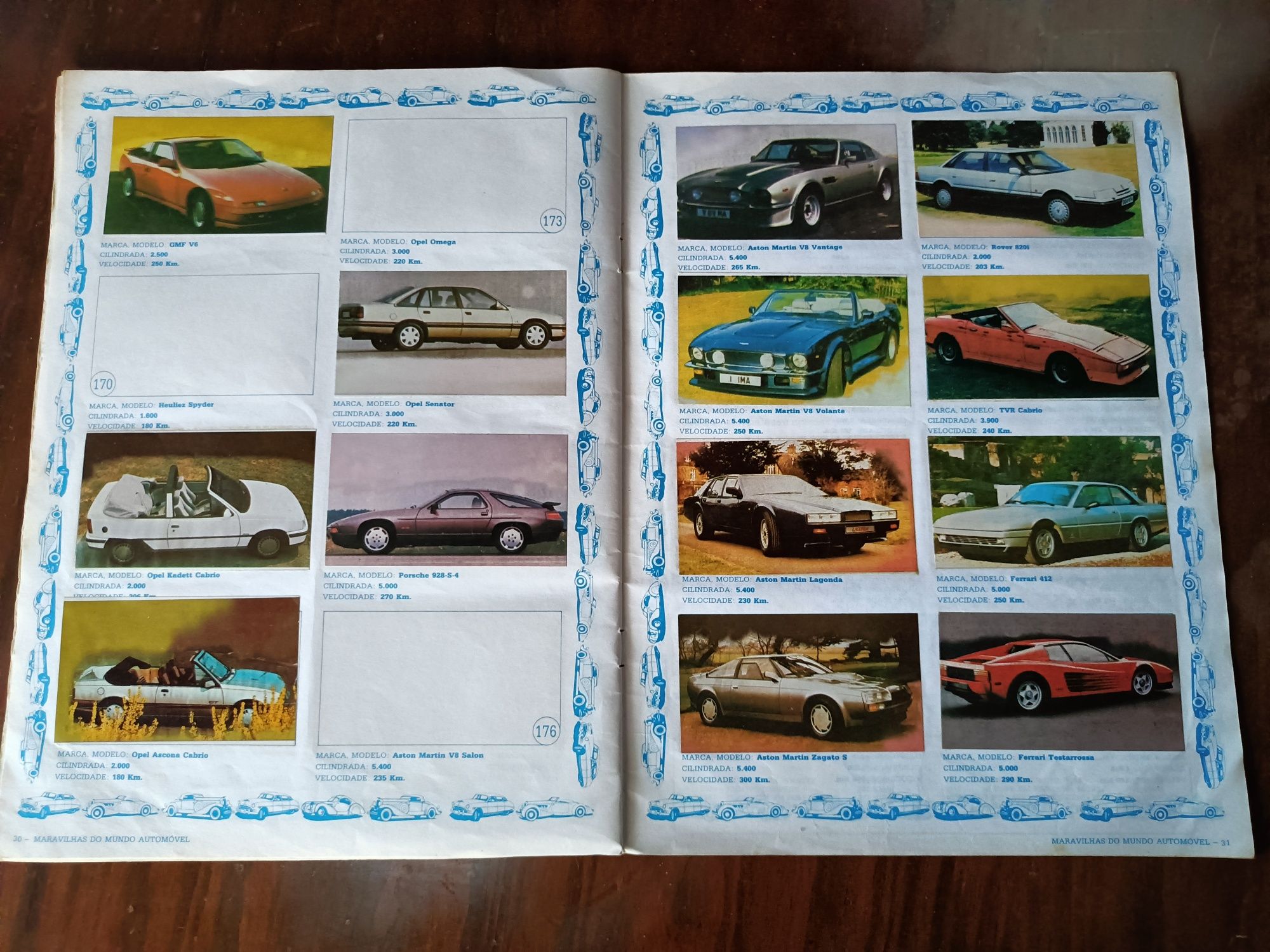 Caderneta cromos carros Europer