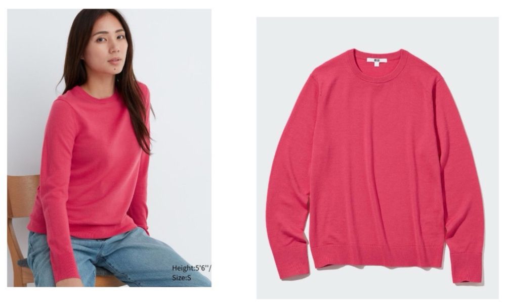 Джемпер Uniqlo мерінос р.С, свитер тонкий теплый реглан Юникло