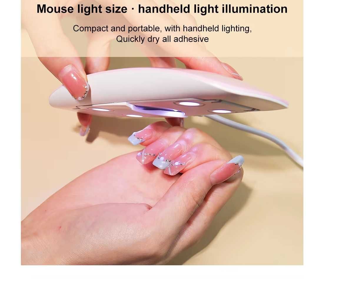 Suszarka Do Paznokci  6 LED Lampa UV do Manicure/NOWA