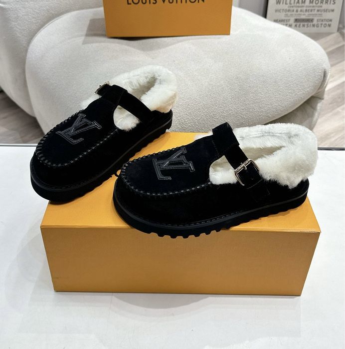 Louis Vuitton угги сапожки ботинки мюли с мехом угг сапоги лофери люкс