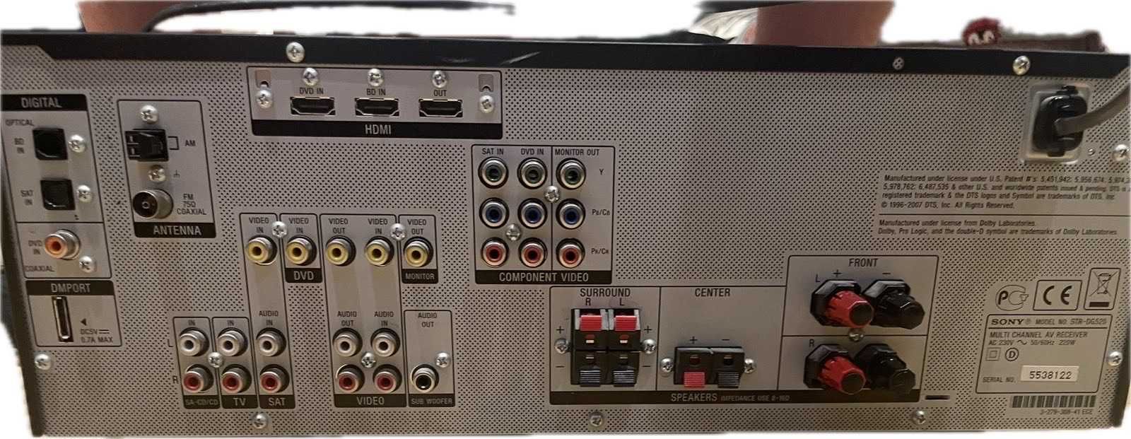 Sony STR-DG520 - Amplituner AV 5.1 HDMI + Pilot