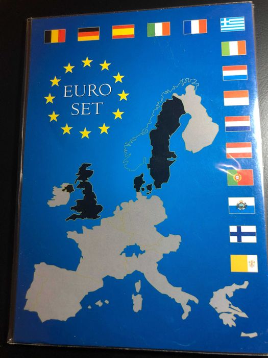 Set Anual Euros Aústria 2002 UNC com Livro