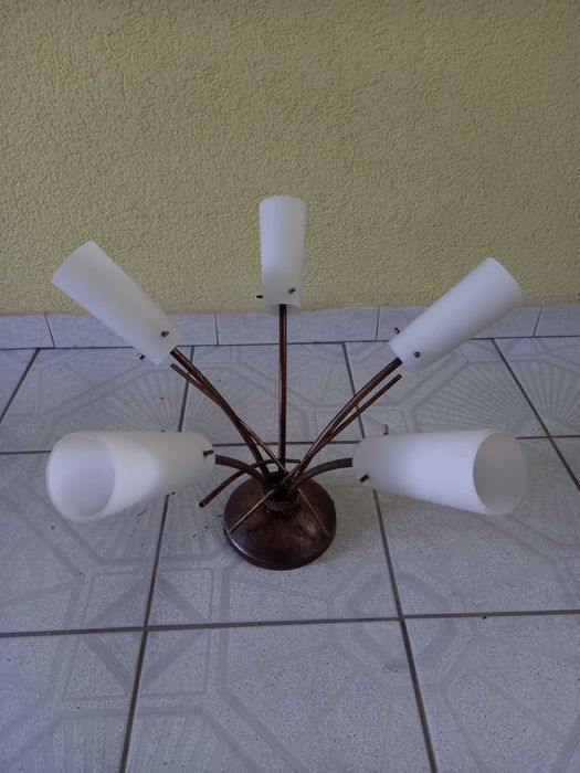 Lampa wisząca pokojowa pięcioramienna