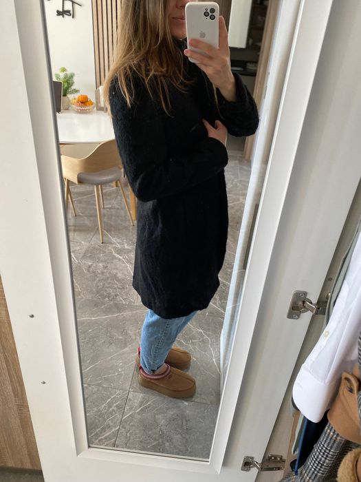 Зимове  жіноче вовняне пальто H&M, 36/S розмір