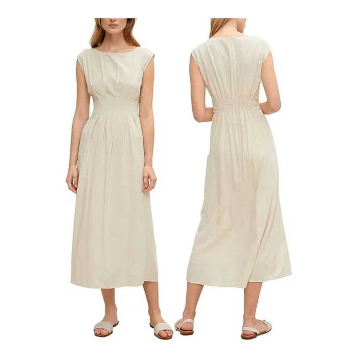 Sukienka Długa Rozmiar 40 Comma Beżowa Letnia Podszewka