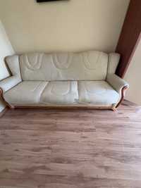Sofa rozkladana trzyosobowa plus fotel