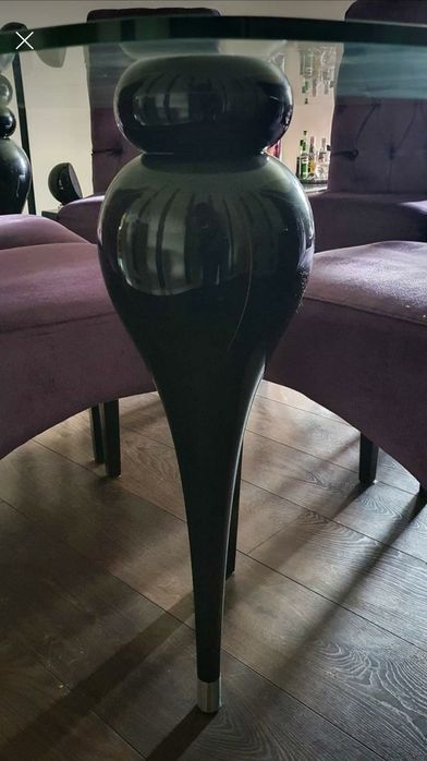 6 Cadeiras + tampo vidro circular