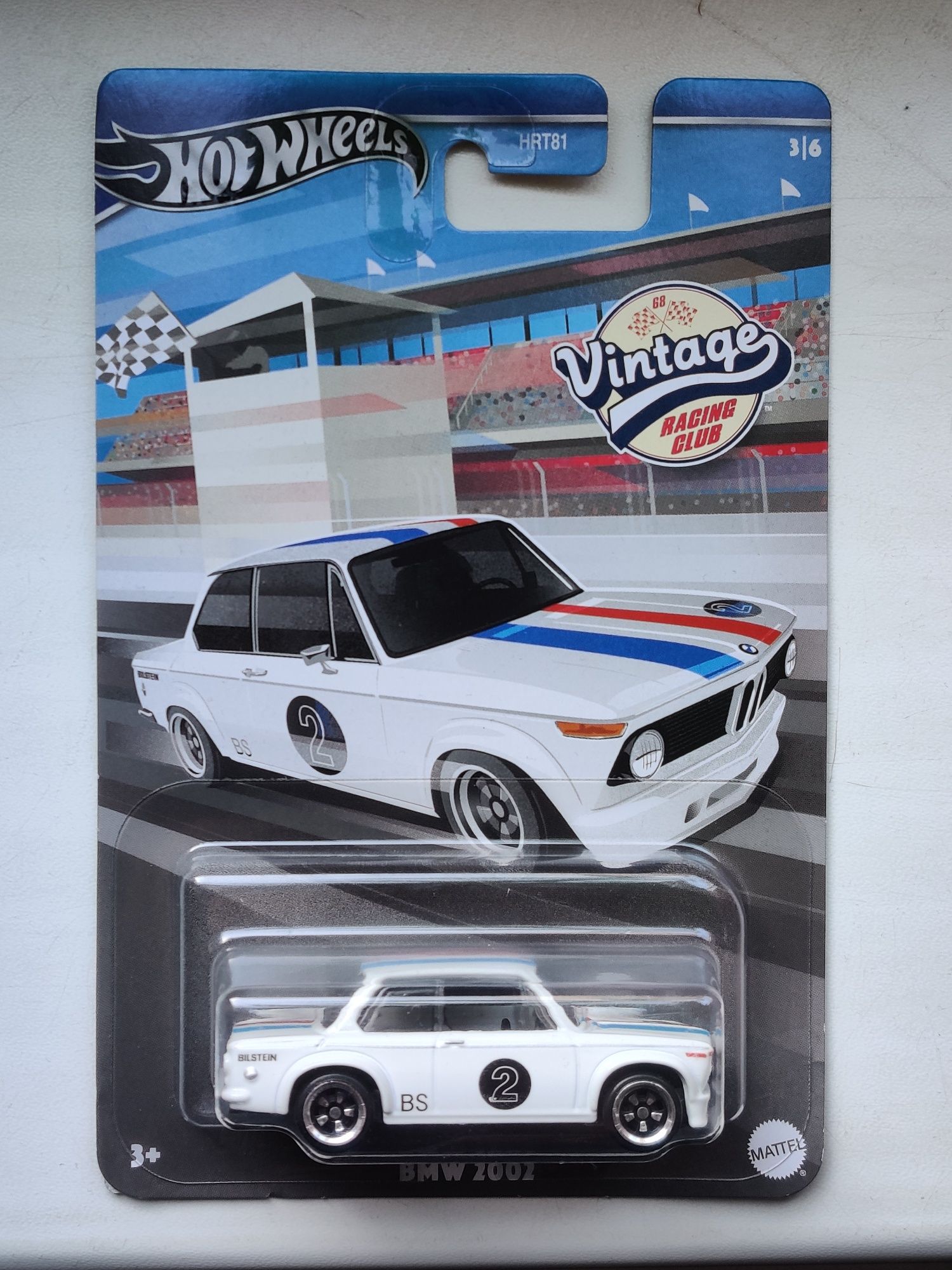 Hot Wheels BMW 2002 Vintage Racing Club WhiteHRT81/HRV02