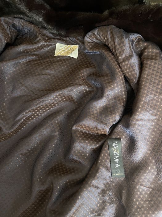 24.11 Київ примірки! Норкова шуба 85 см, капюшон 44-46, чорнильна