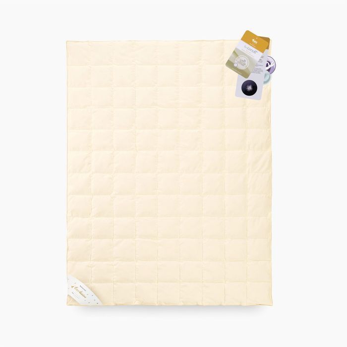 Kołdra AMZ BASIC+ letnia puch 70% 200x200cm Kremowy