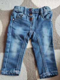 Spodnie jeansy regulacja w pasie 68