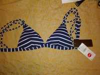 Bikini riscas naútico com tiras