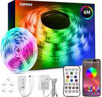 Fita LED RGB controlo Smartphone 6,12,15,18 e 20metros