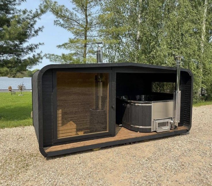 Модульна сауна з джакузі