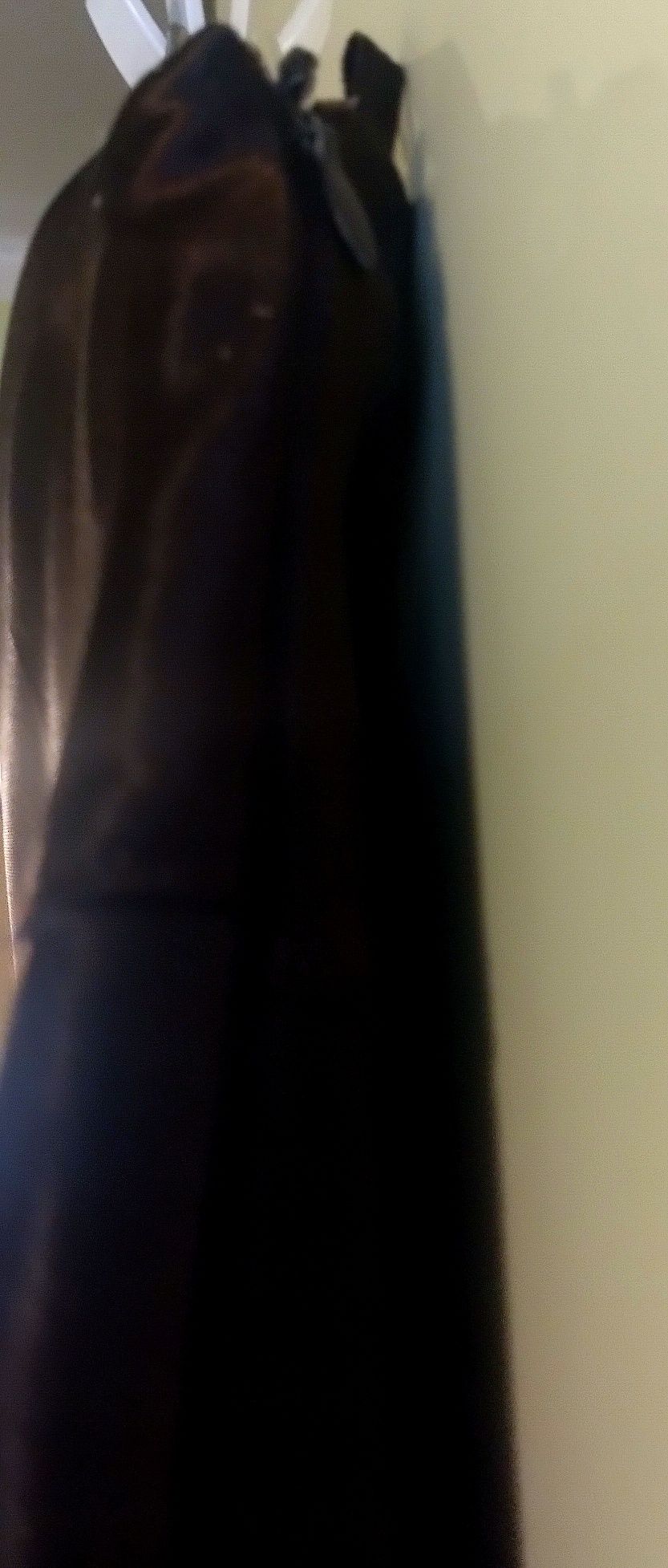 Elegancka ciemnobrązowa spódnica damska plus size