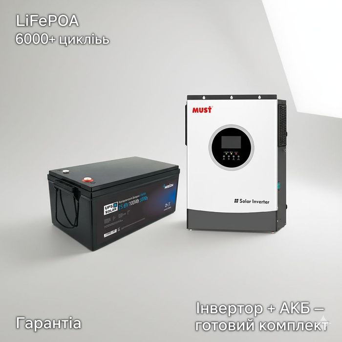 Комплект автономного питания для квартиры | MUST + Merlion | Решение п