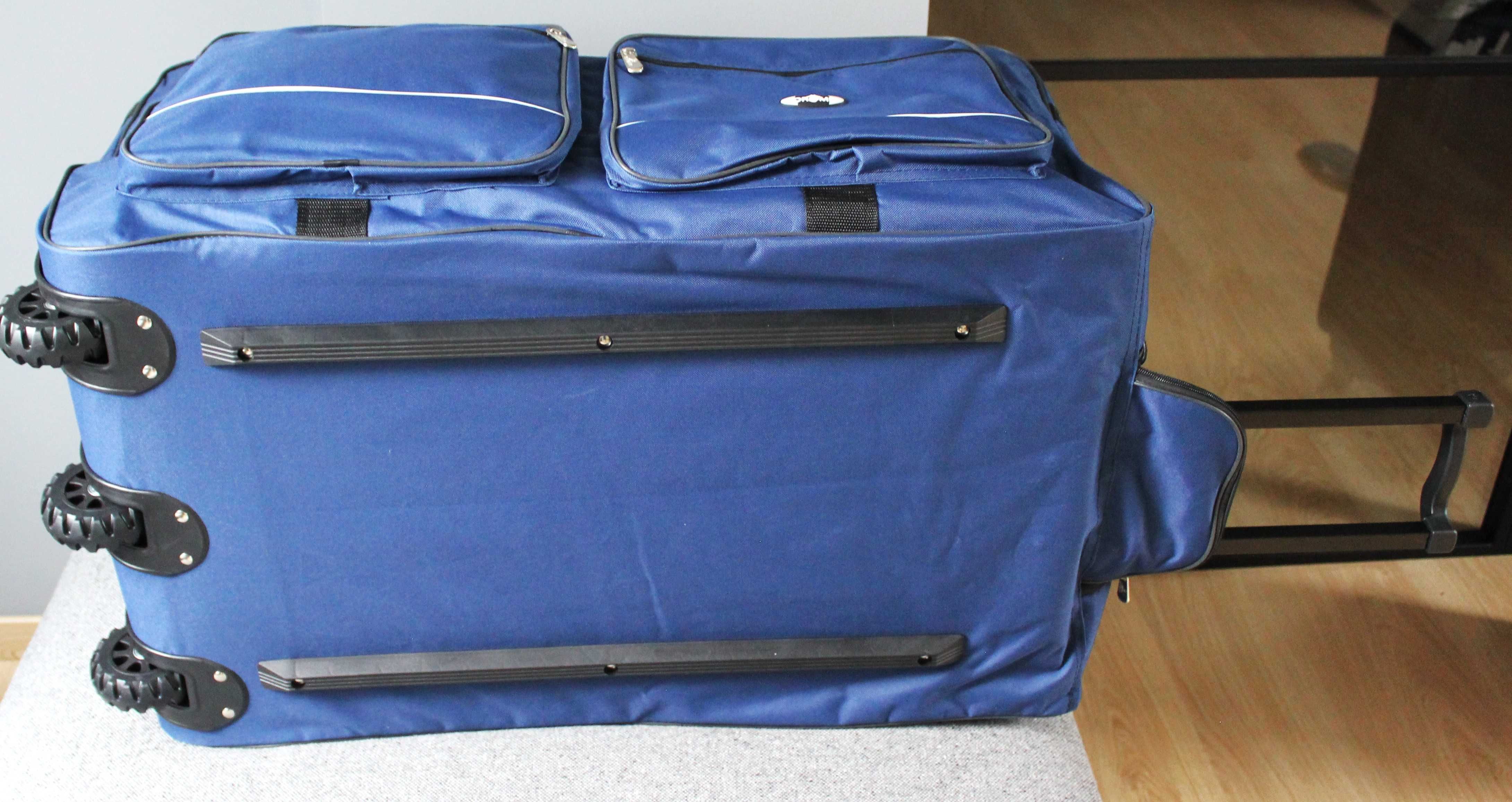 Wielka torba podróżna Easy Trip na 3 kołach Mocny materiał 160L