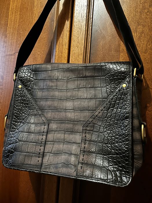 Мужская кожаная сумка Yves Saint Laurent