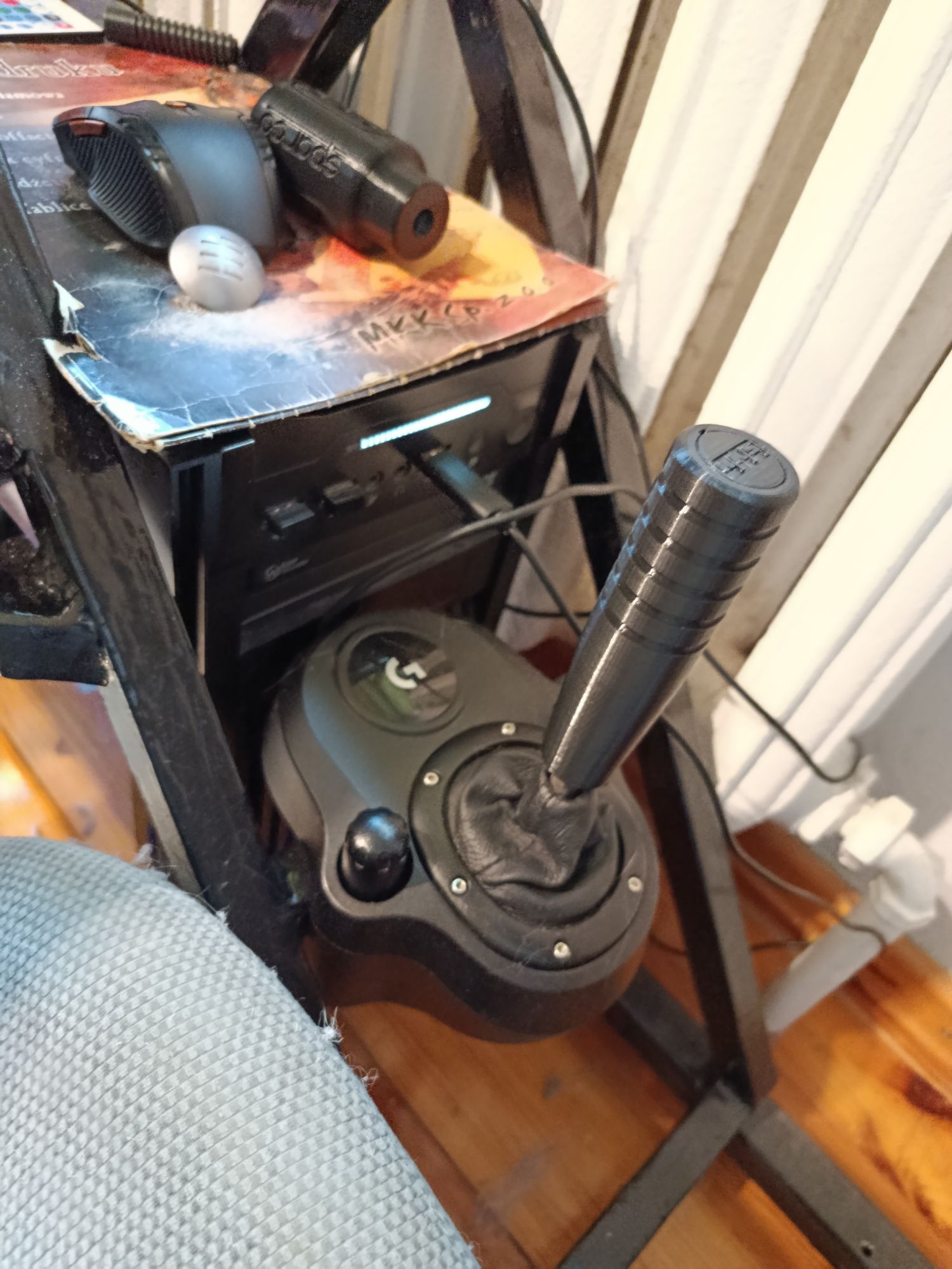 Gałka zmiany biegów  custom 120mm do shiftera Logitech