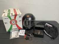 Kask Nolan N87 L mat PINLOCK blenda interkom Freedconn T Max intercom