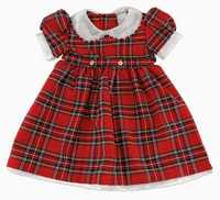 Детское платье красная клетка ы бренда Glen Appin of Scotland 122-128