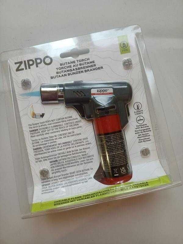 Бутановая горелка с регулировкой пламени зажигалка -Zippo Butane Torch