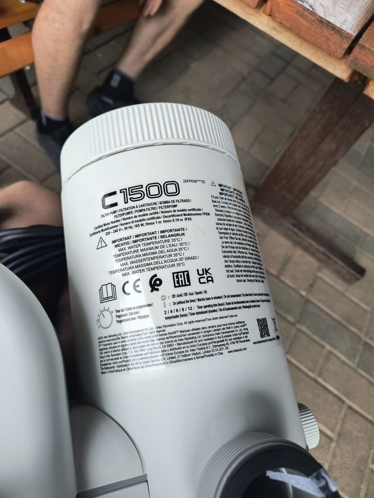 Pompa basenowa INTEX C1500